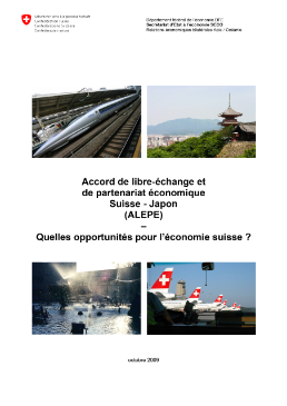 Accordo di libero scambio e di partenariato economico Svizzera-Giappone (ALSPE) – Opportunità per l’economia della Svizzera-1